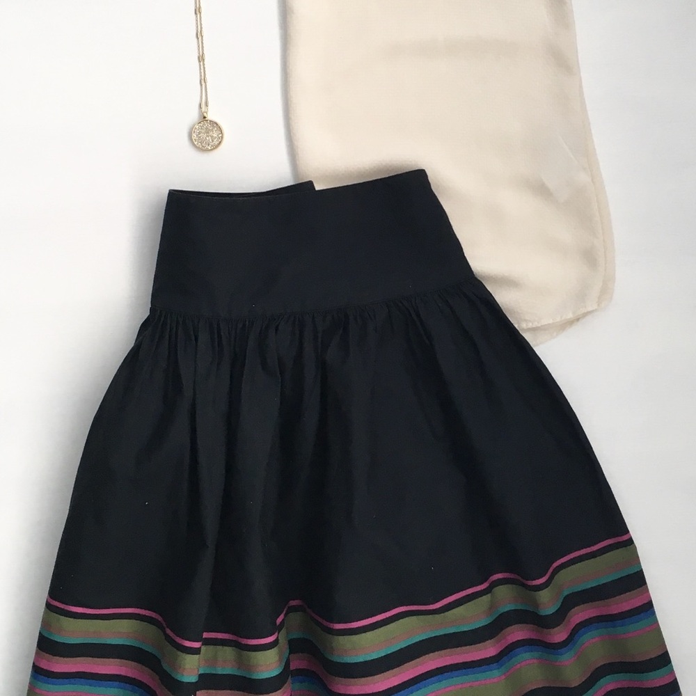 GAP Striped Hem Skirt